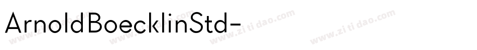 ArnoldBoecklinStd字体转换