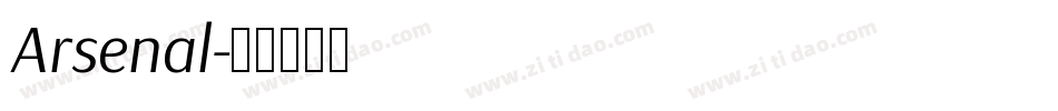 Arsenal字体转换