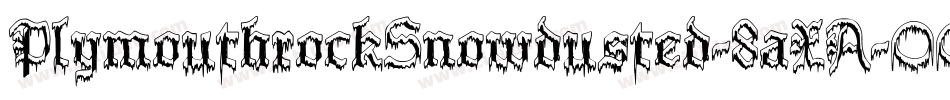 PlymouthrockSnowdusted-8aXA字体转换