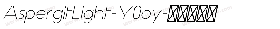 AspergitLight-Y0oy字体转换