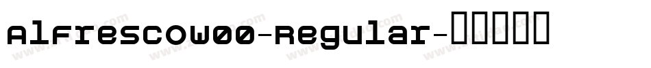 AlFrescoW00-Regular字体转换