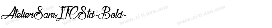 AtelierSansITCStd-Bold字体转换