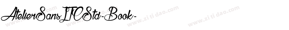 AtelierSansITCStd-Book字体转换