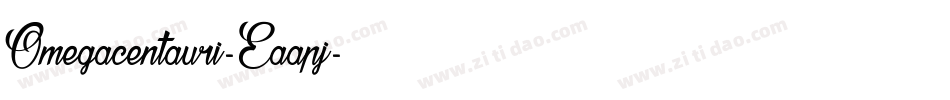 Omegacentauri-Eaapj字体转换