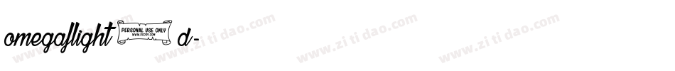 omegaflight3d字体转换