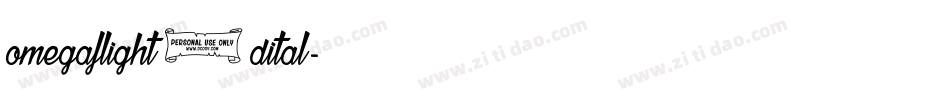 omegaflight3dital字体转换