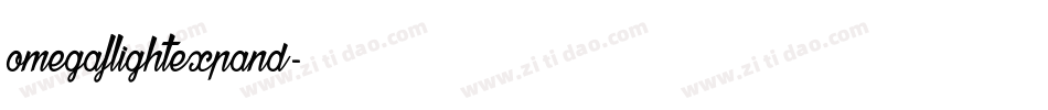 omegaflightexpand字体转换