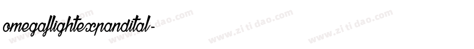 omegaflightexpandital字体转换