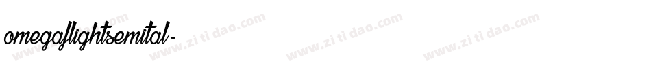 omegaflightsemital字体转换