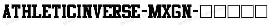 AthleticInverse-MxGn字体转换