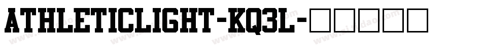 AthleticLight-Kq3l字体转换