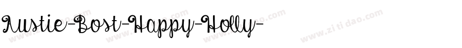 Austie-Bost-Happy-Holly字体转换