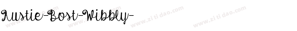 Austie-Bost-Wibbly字体转换