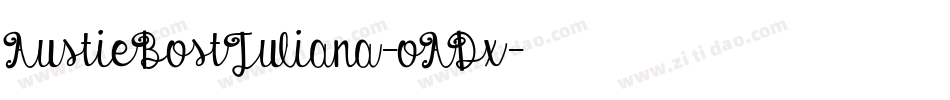 AustieBostJuliana-oADx字体转换