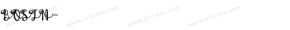BOSTN字体转换