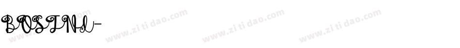 BOSTNI字体转换