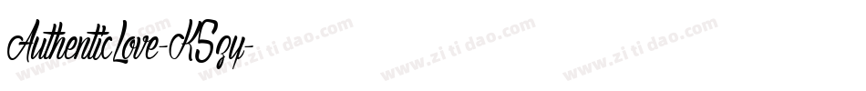 AuthenticLove-K5zy字体转换