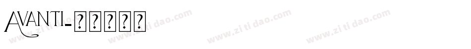 Avanti字体转换