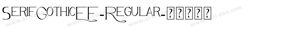SerifGothicEF-Regular字体转换