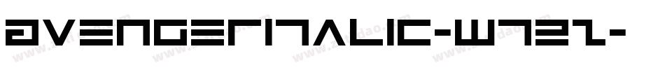 AvengerItalic-w72z字体转换