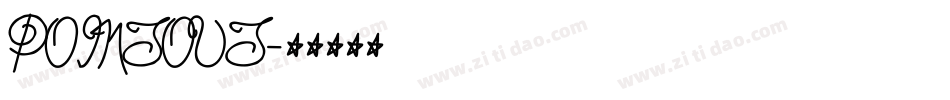 POINTOUT字体转换
