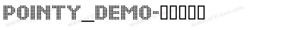 pointy_demo字体转换