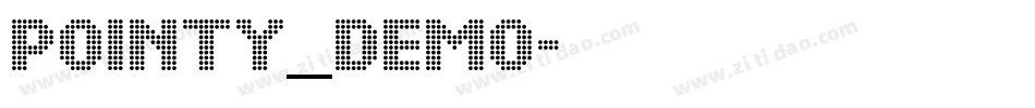 pointy_demo字体转换