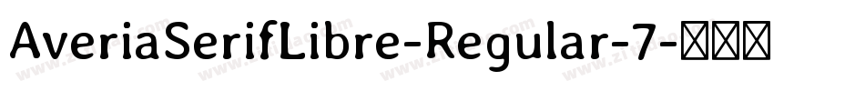 AveriaSerifLibre-Regular-7字体转换