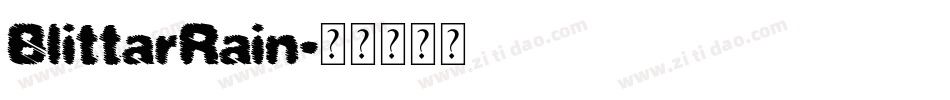 BlittarRain字体转换
