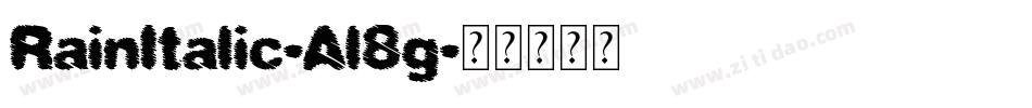 RainItalic-Al8g字体转换