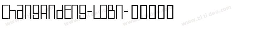 ChangAndEng-LOBn字体转换