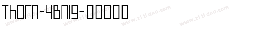 Thorn-4Bn19字体转换