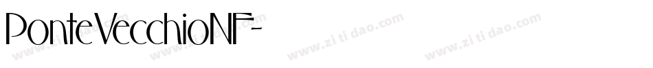 PonteVecchioNF字体转换