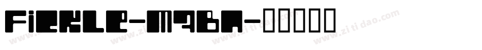 Fickle-M7Bn字体转换
