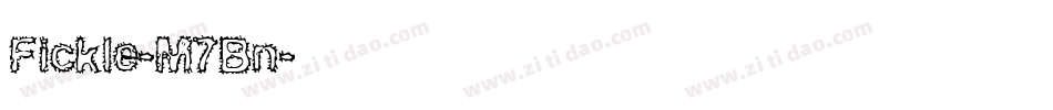 Fickle-M7Bn字体转换