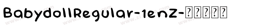 BabydollRegular-1enZ字体转换