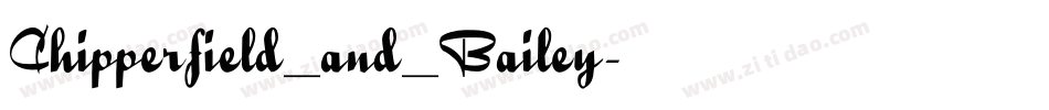 Chipperfield_and_Bailey字体转换