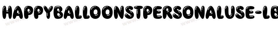 HappyBalloonStPersonalUse-LBxg字体转换