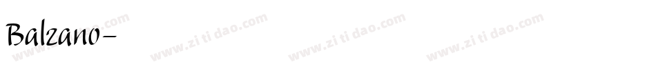 Balzano字体转换