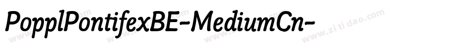 PopplPontifexBE-MediumCn字体转换