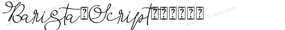 Barista-Script字体转换