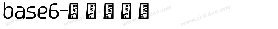base6字体转换
