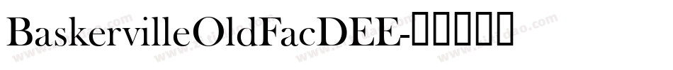 BaskervilleOldFacDEE字体转换