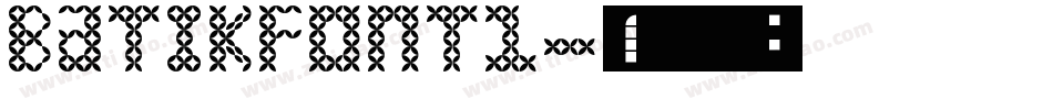 BatikFont1字体转换
