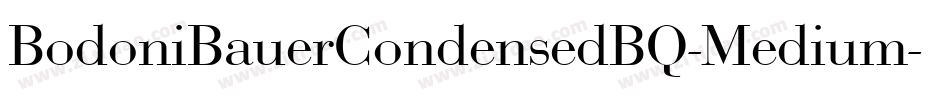 BodoniBauerCondensedBQ-Medium字体转换