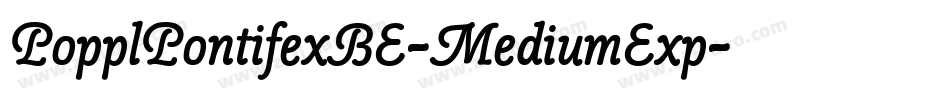 PopplPontifexBE-MediumExp字体转换