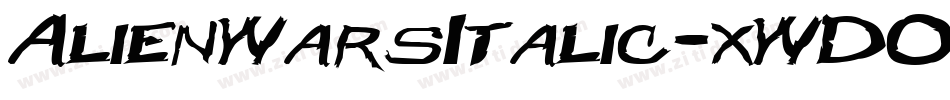 AlienWarsItalic-xWDO字体转换