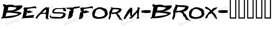 Beastform-BRox字体转换