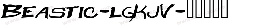 Beastic-lgKjV字体转换