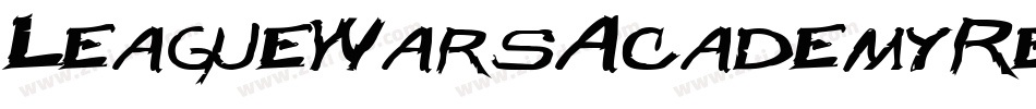 LeagueWarsAcademyRegular-BEWB字体转换
